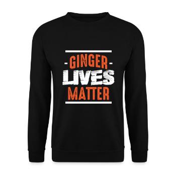 Count Ginger life - Unisex Sweatshirt - black - Front - Alina (178cm) & Michal (187cm)