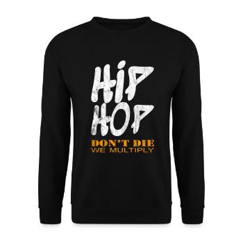 Hiphop - Unisex Pullover - Schwarz - Vorne - Alina (178cm) & Michal (187cm)