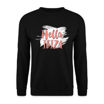 Hello Ibiza - Unisex Sweatshirt - black - Front - Alina (178cm) & Michal (187cm)