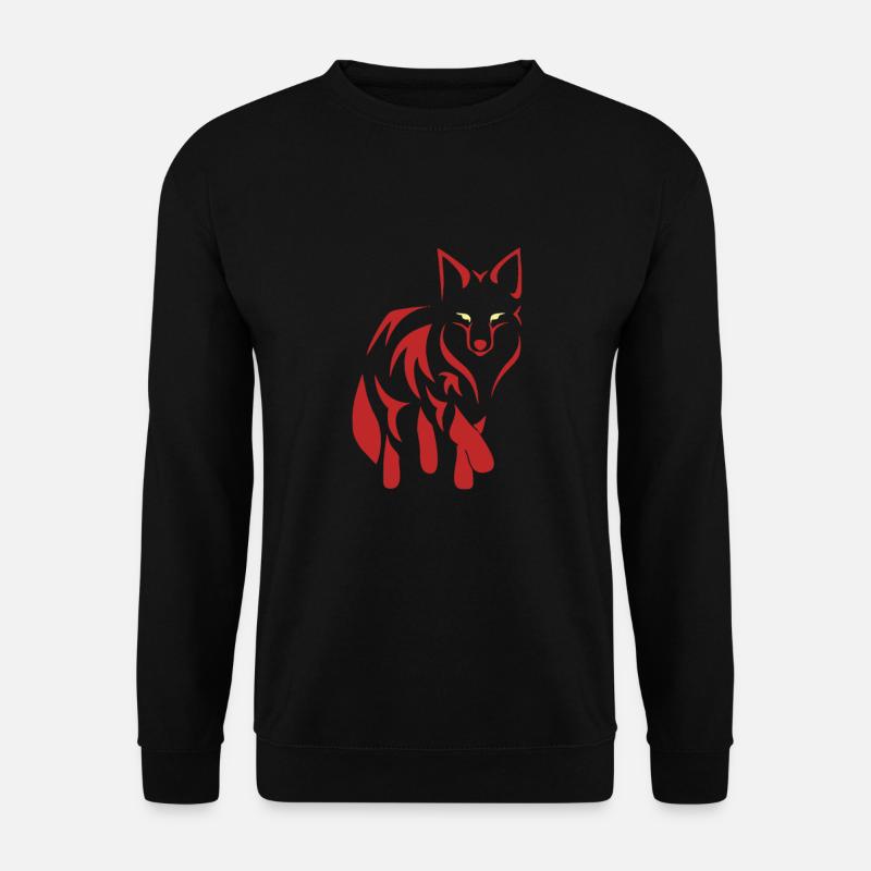 roter Fuchs - Unisex Pullover - Schwarz