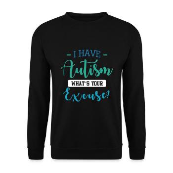 J'ai l'autisme - Sweat-shirt Unisexe - noir - Devant - Alina (178cm) & Michal (187cm)