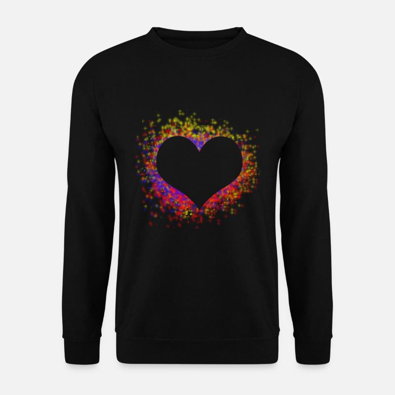 Herz - Unisex Pullover - Schwarz