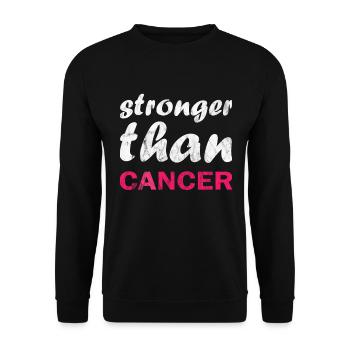 Plus fort que le cancer - Sweat-shirt Unisexe - noir - Devant - Alina (178cm) & Michal (187cm)