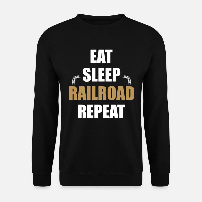 Eating sleeping railroad - Unisex Sweatshirt - black