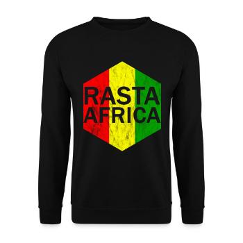 Rasta Africa - Unisex Sweatshirt - black - Front - Alina (178cm) & Michal (187cm)