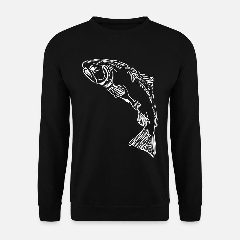 Salmon - Unisex Sweatshirt - black