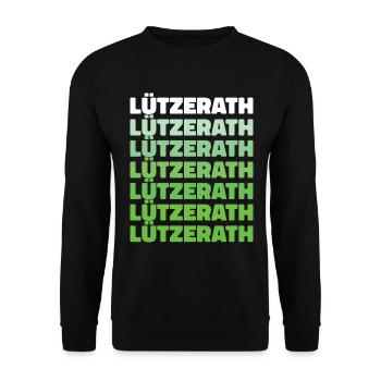 Lützerath Demo Umweltaktivst Geschenk - Unisex Pullover - Schwarz - Vorne - Alina (178cm) & Michal (187cm)