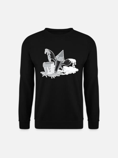 Pinsel Farbe Stift Maler Künstler Geschenk - Unisex Pullover - Schwarz