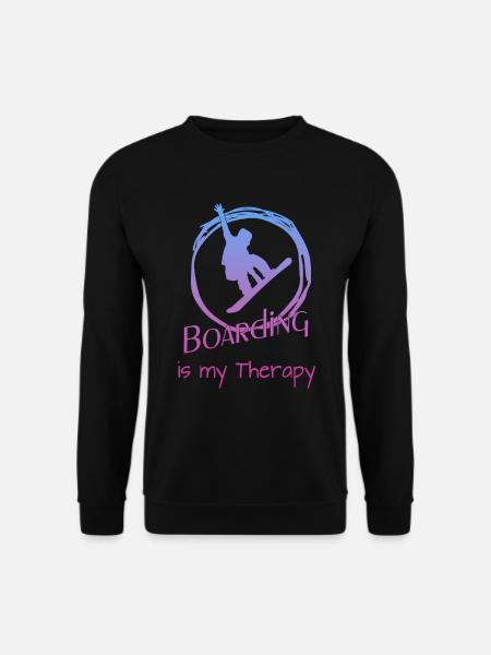 Boarding Snowboarding - Unisex Pullover - Schwarz