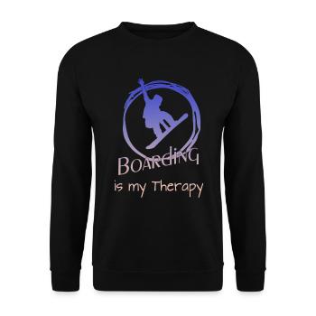 Snowboard Snowboarding - Unisex Pullover - Schwarz - Vorne - Alina (178cm) & Michal (187cm)