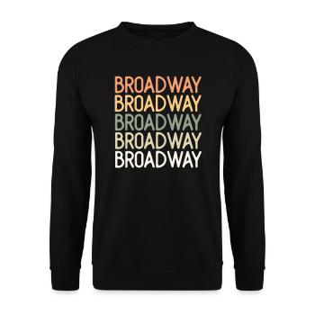 Retro BROADWAY | T-shirt de théâtre musical - Sweat-shirt Unisexe - noir - Devant - Alina (178cm) & Michal (187cm)