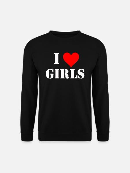 J'AIME LES FILLES - Sweat-shirt Unisexe - noir