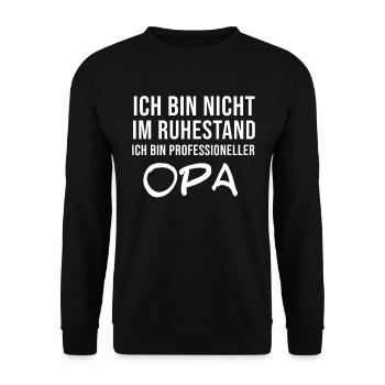 Retraité retraite retraite papy papy - Sweat-shirt Unisexe - noir - Devant - Alina (178cm) & Michal (187cm)