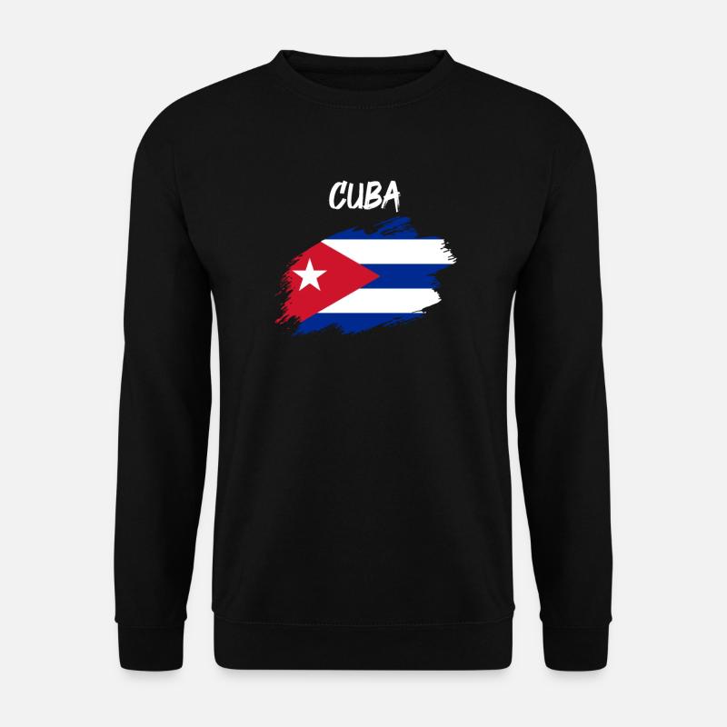 Cuba drapeau drapeau - Sweat-shirt Unisexe - noir