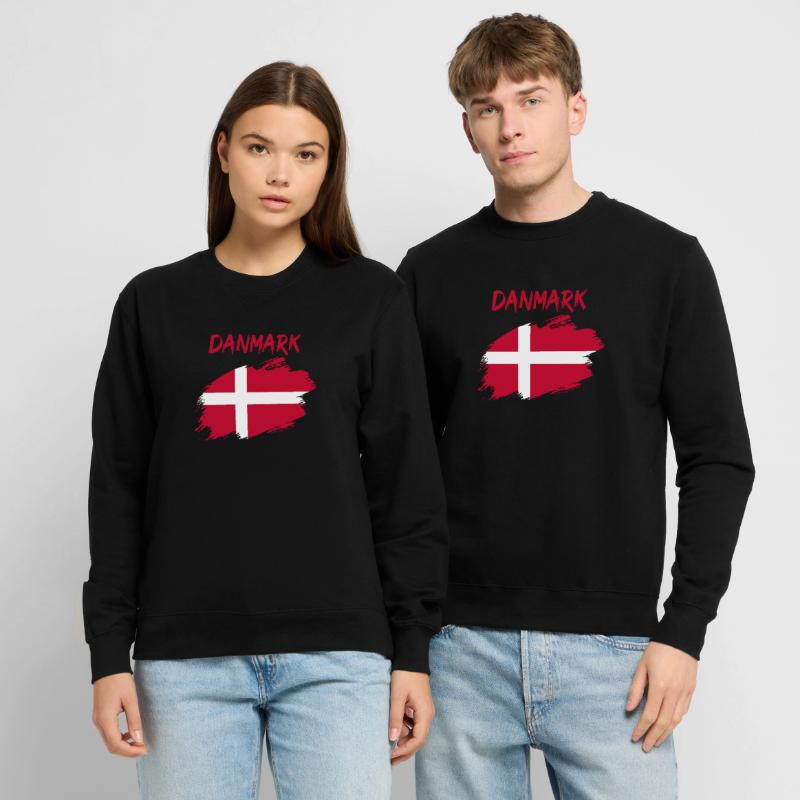 Drapeau danois drapeau drapeau danois Sweat-shirt Unisexe