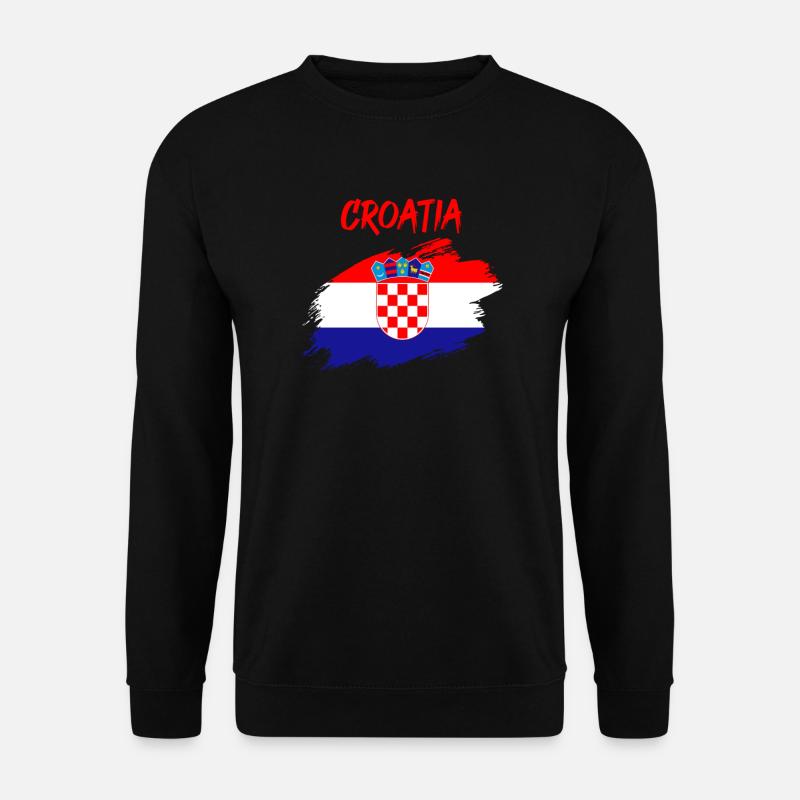 Croatie drapeau drapeau croate drapeau - Sweat-shirt Unisexe - noir