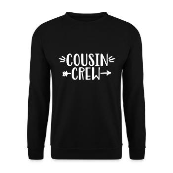 Cousin Crew - Best Cousin Squad - Unisex Sweatshirt - black - Front - Alina (178cm) & Michal (187cm)