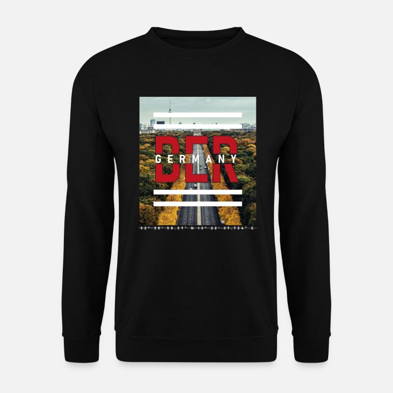 Berlin BER Germany - Straße des 17. Juni - Unisex Sweatshirt - black