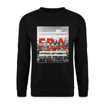 Francfort a. Main FRA Allemagne - Skyline - Sweat-shirt Unisexe - noir - Devant - Alina (178cm) & Michal (187cm)