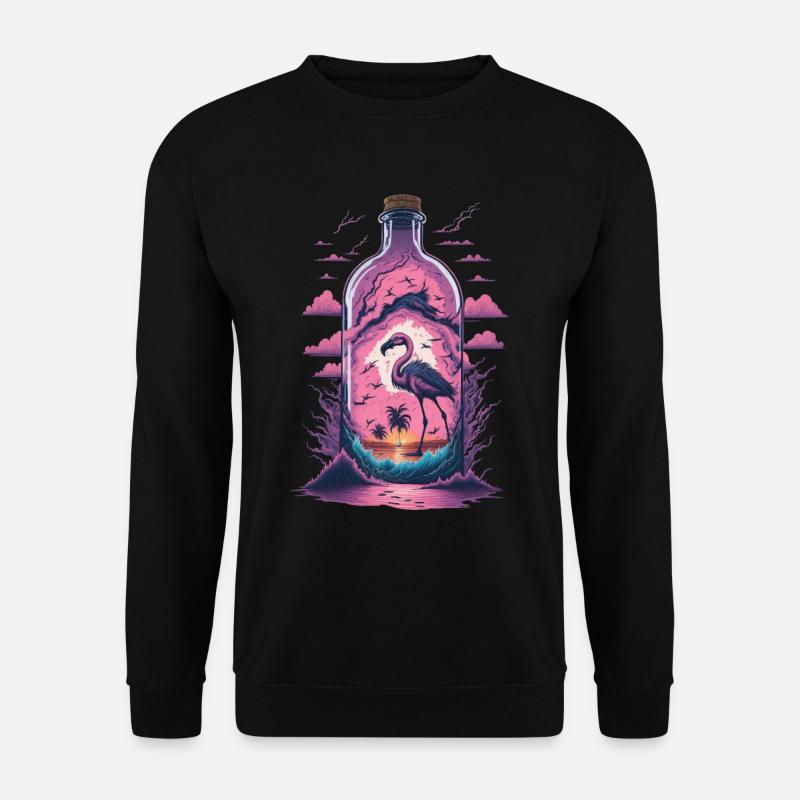 Flamingo - Unisex Sweatshirt - black