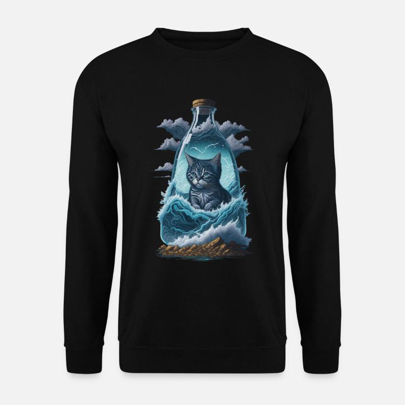 Chat - Sweat-shirt Unisexe - noir