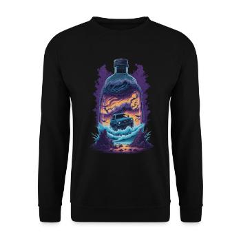 Off-Road Vehicle Truck Car - Unisex Sweatshirt - black - Front - Alina (178cm) & Michal (187cm)