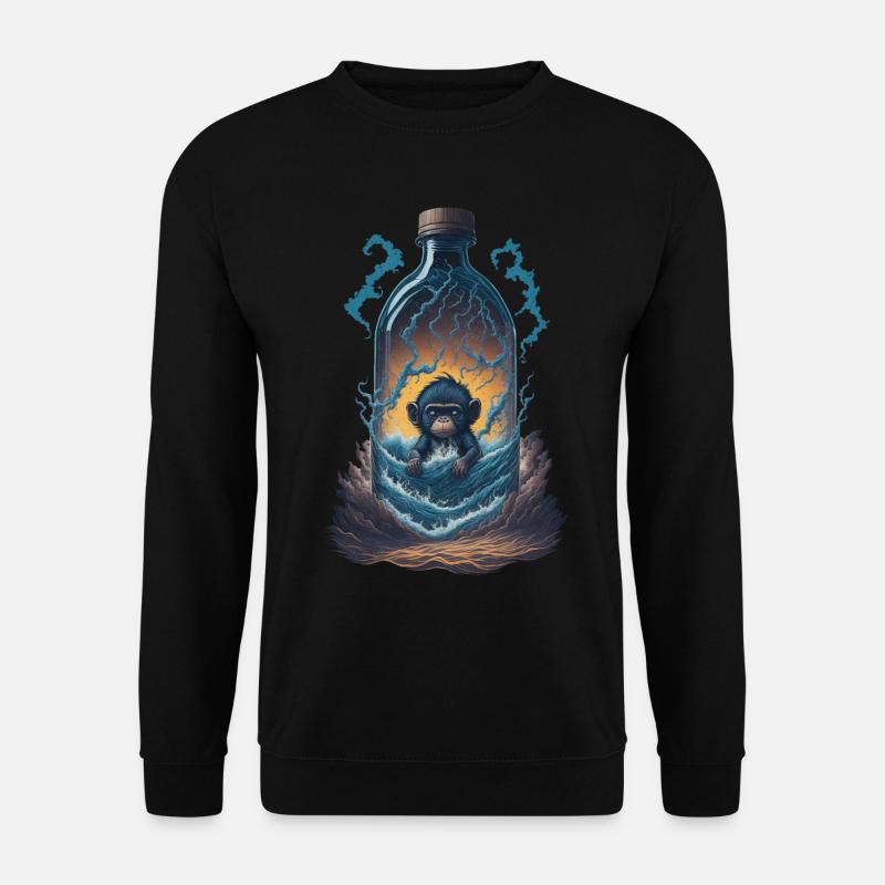 Affe - Unisex Pullover - Schwarz