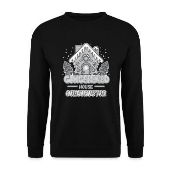 Gingerbread House Constructor Manufacturer Gift - Unisex Sweatshirt - black - Front - Alina (178cm) & Michal (187cm)