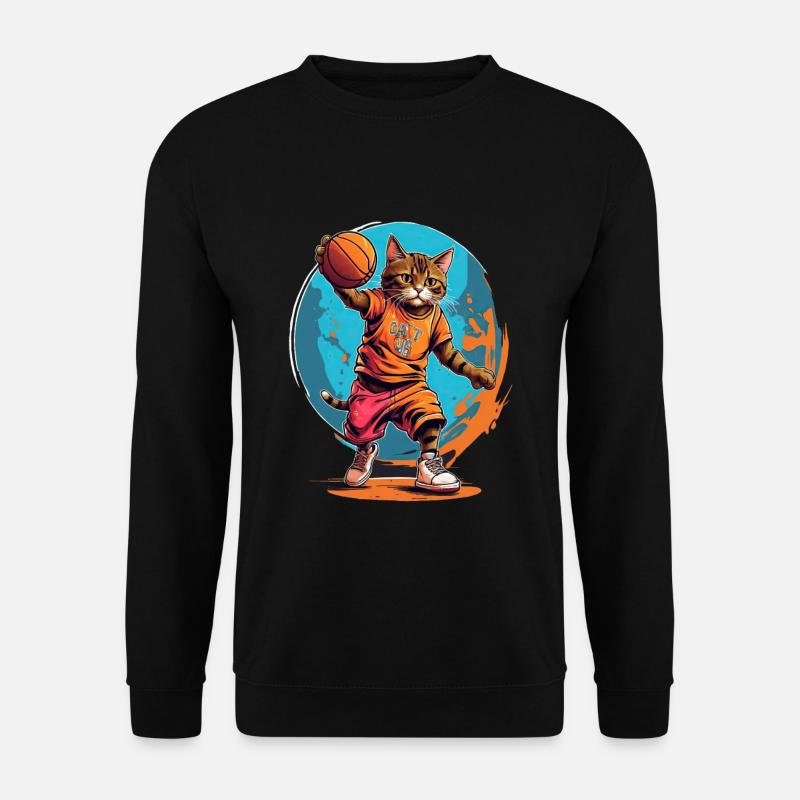Basket-ball pour chat - Sweat-shirt Unisexe - noir