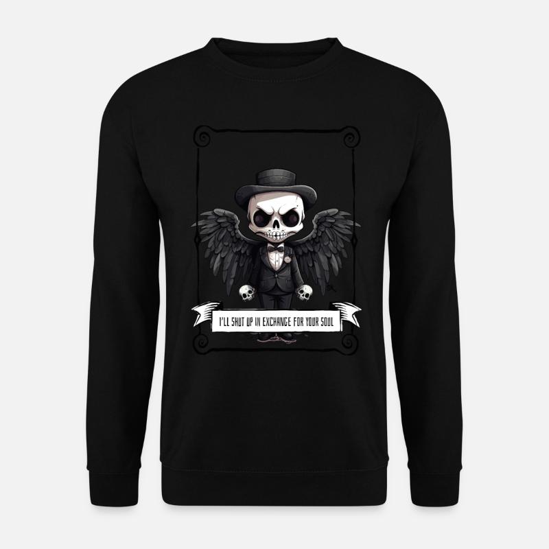 Angel - Skull - Unisex Pullover - Schwarz