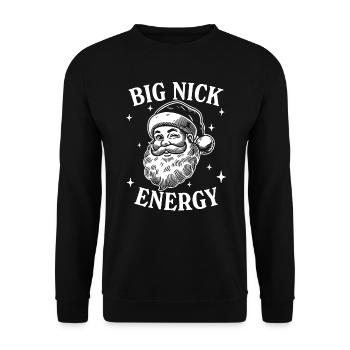 Big Nick Energy - Unisex Sweatshirt - black - Front - Alina (178cm) & Michal (187cm)
