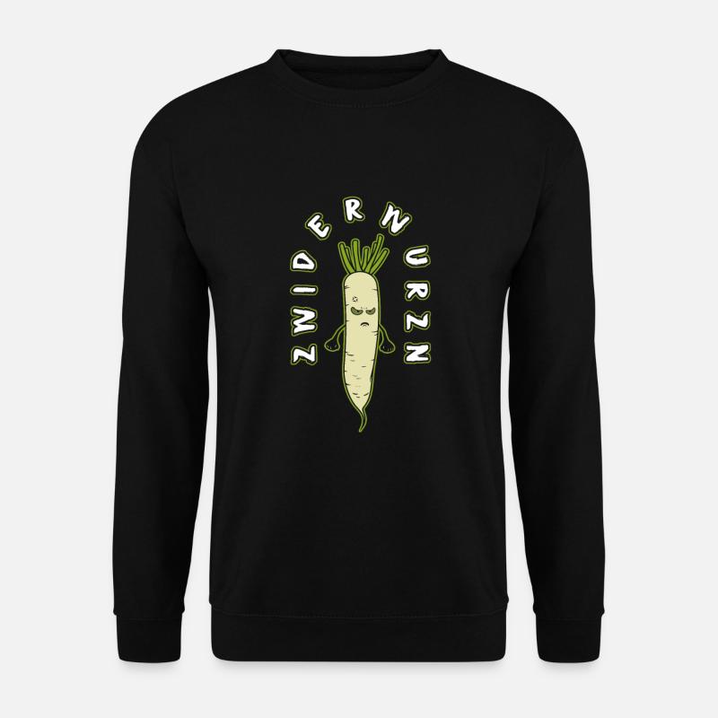 Grantiges Gemüse - Unisex Pullover - Schwarz