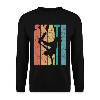 Skate - Unisex Pullover - Schwarz - Vorne - Alina (178cm) & Michal (187cm)