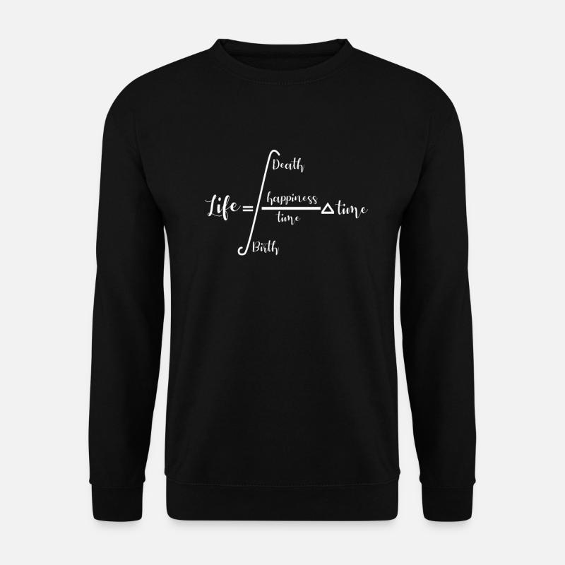 Mathematik Formel des Lebens - Unisex Pullover - Schwarz