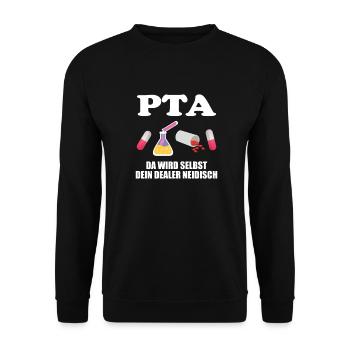PTA Dealer Apotheke Meidzin Beruf Pharmazie Stolz - Unisex Pullover - Schwarz - Vorne - Alina (178cm) & Michal (187cm)