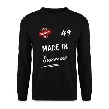 Saumur - Unisex Pullover - Schwarz - Vorne - Alina (178cm) & Michal (187cm)