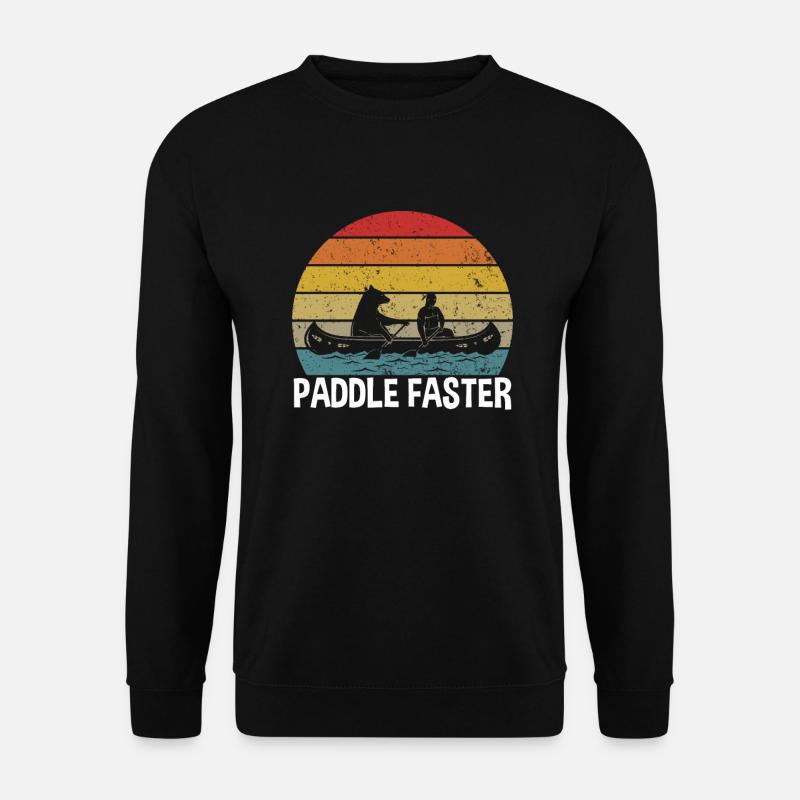 Canoe paddle faster - Unisex Sweatshirt - black