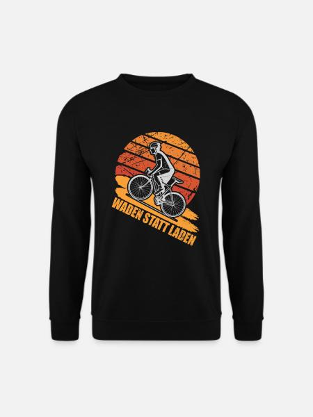 Fahrrad Waden statt laden - Unisex Pullover - Schwarz