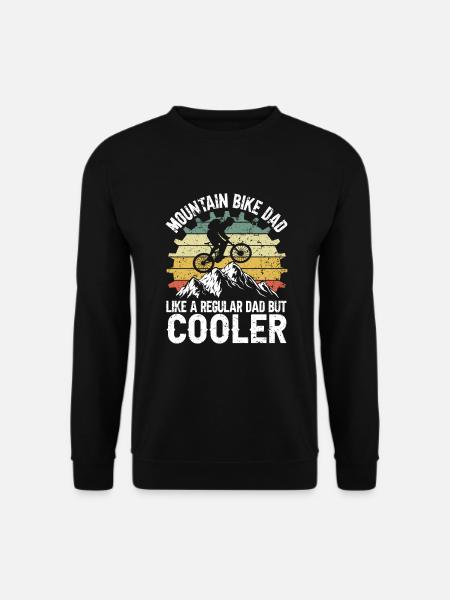 Cooler Mountainbike Dad - Unisex Pullover - Schwarz