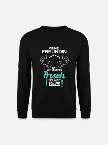Freundin Hat Den Geilsten Arsch der Welt Mich - Unisex Pullover - Schwarz