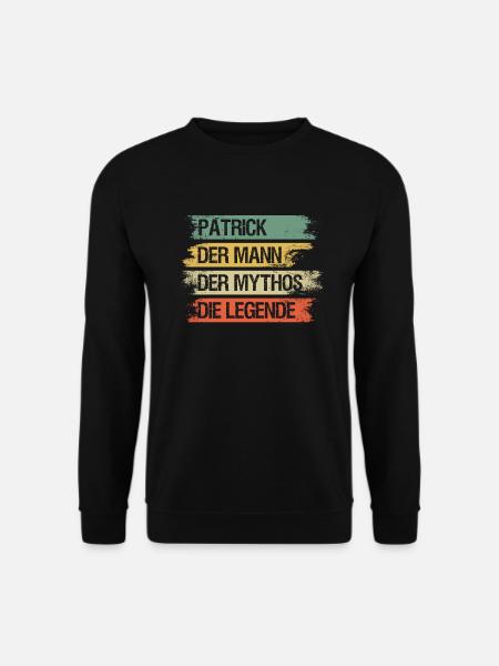 Patrick - Unisex Pullover - Schwarz