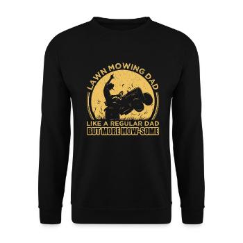 Papa tondre la pelouse - Sweat-shirt Unisexe - noir - Devant - Alina (178cm) & Michal (187cm)