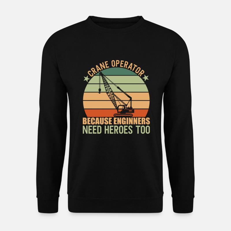 Crane Operator Kranführer - Unisex Sweatshirt - black