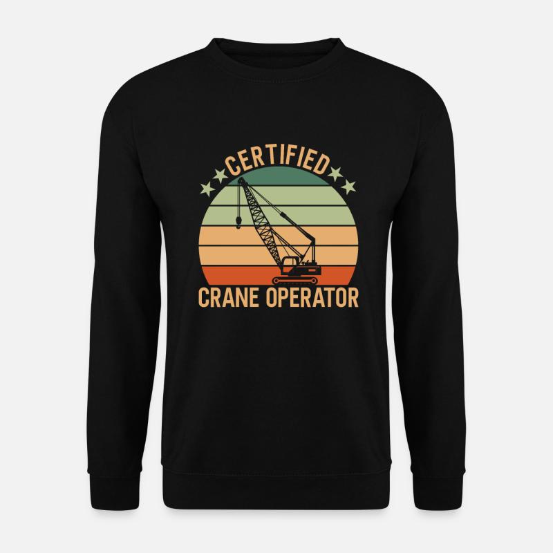 Kran Certified Crane Operator - Unisex Pullover - Schwarz
