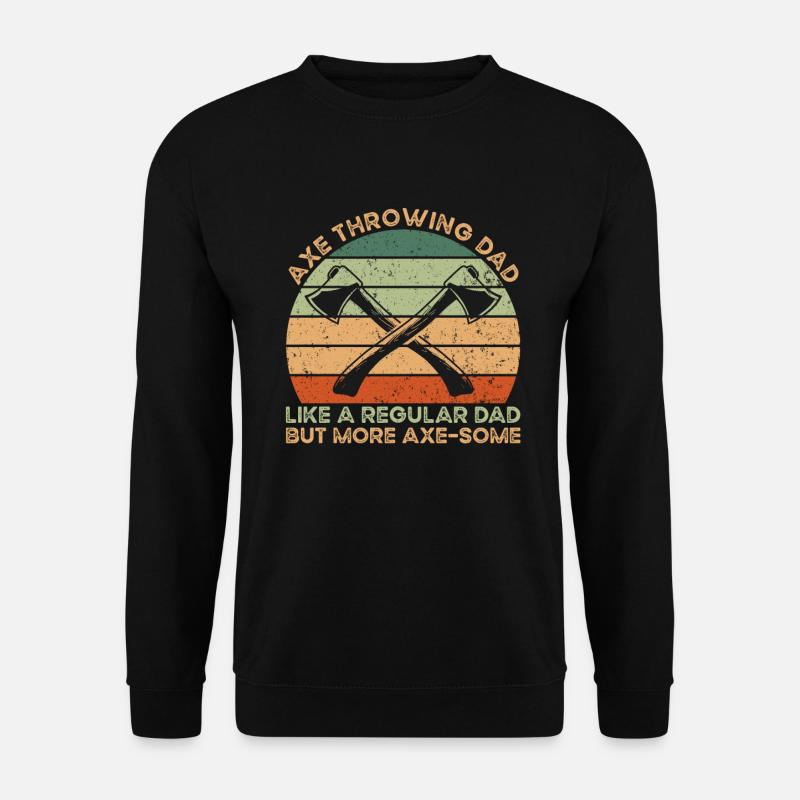 Axe Throwing Dad - Unisex Pullover - Schwarz