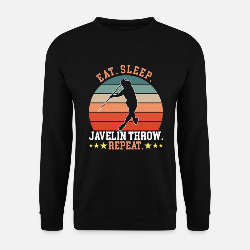 Eat Sleep Throw Repeat - Unisex Sweatshirt - black