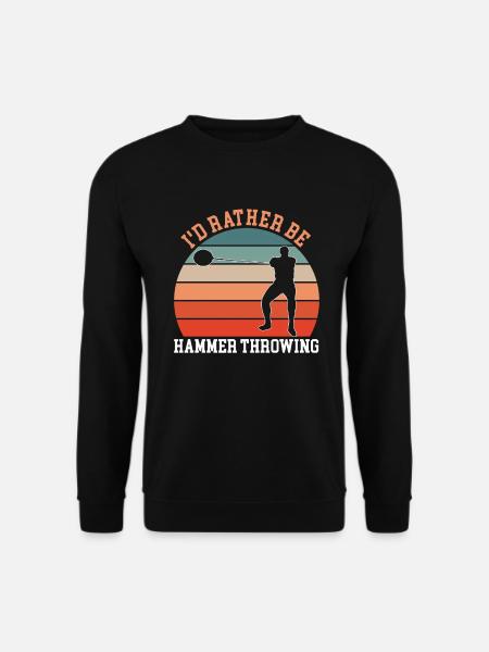 Hammer Throwing Hammerwerfen - Unisex Sweatshirt - black