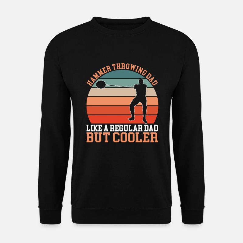 Hammer Throwing Dad - Unisex Pullover - Schwarz