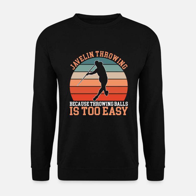 Javelin Throwing Speerwurf - Unisex Pullover - Schwarz