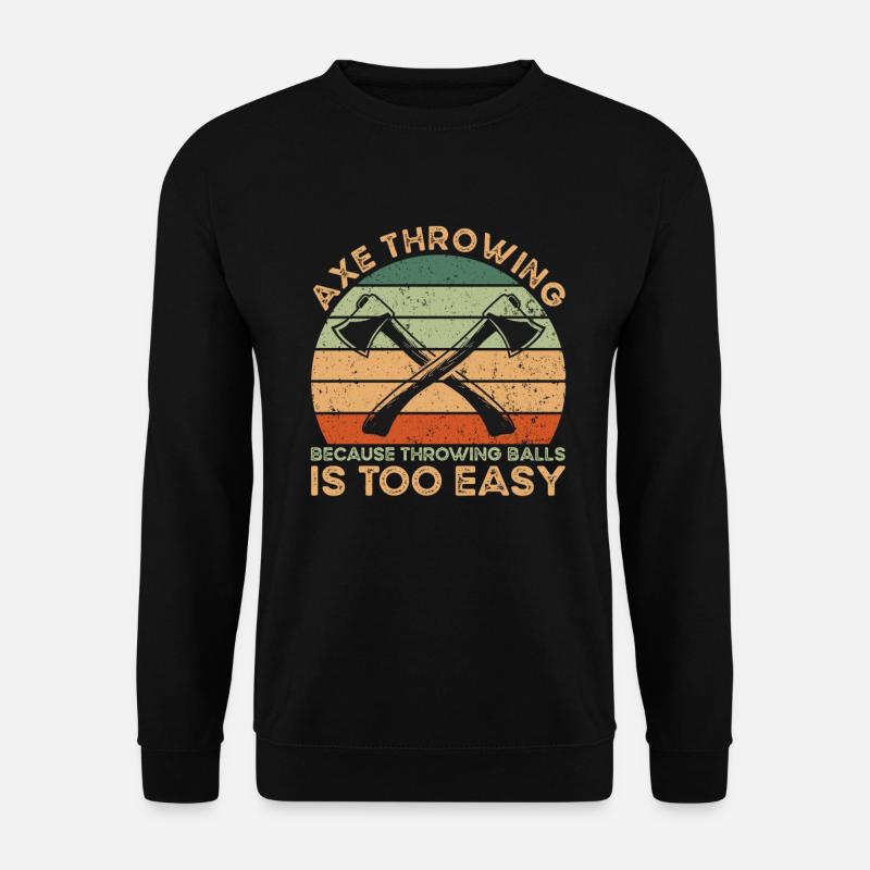 Axe Throwing Axe Throw - Unisex Sweatshirt - black